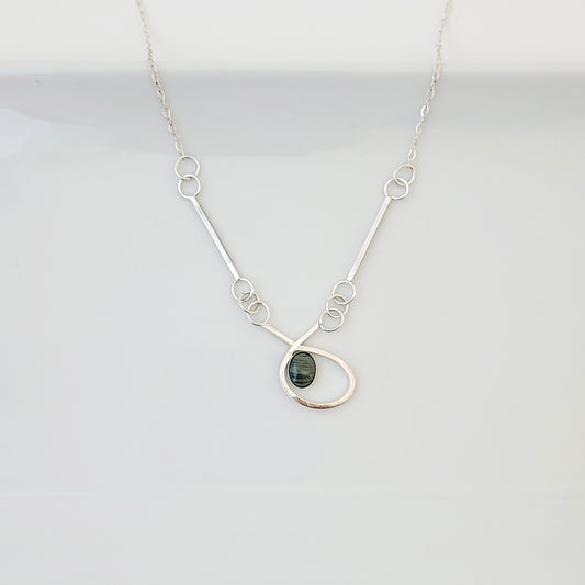 Asymmetric Jasper Twist - One of a Kind - Necklace