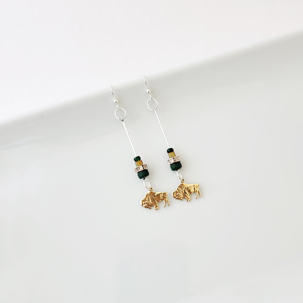 Bison Earrings XII - The August Drop