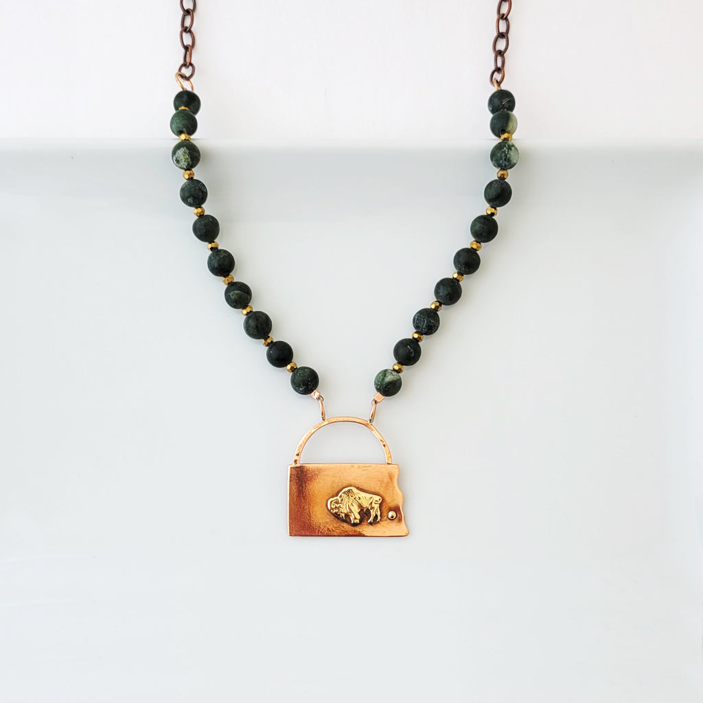 Bison Necklace XVII - The August Drop