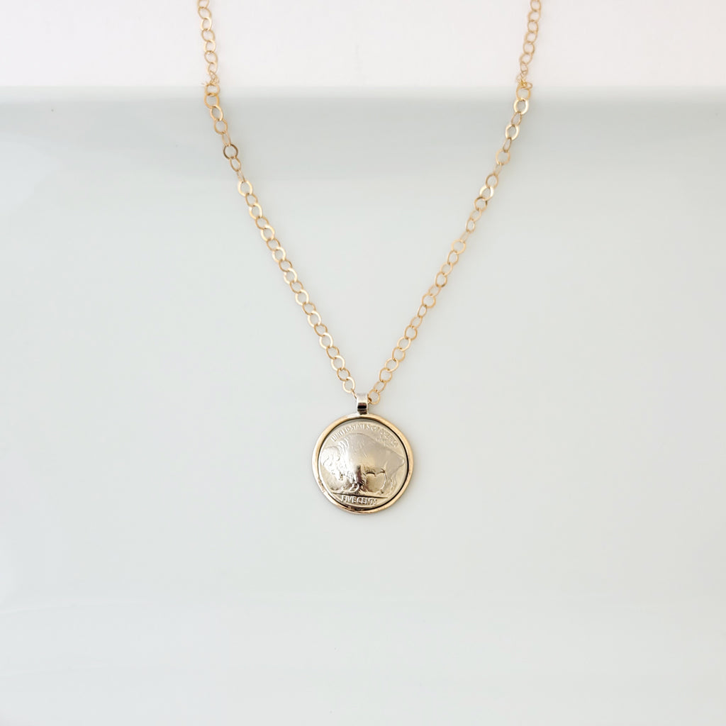 Bison Strength Within in Bronze II - Necklace