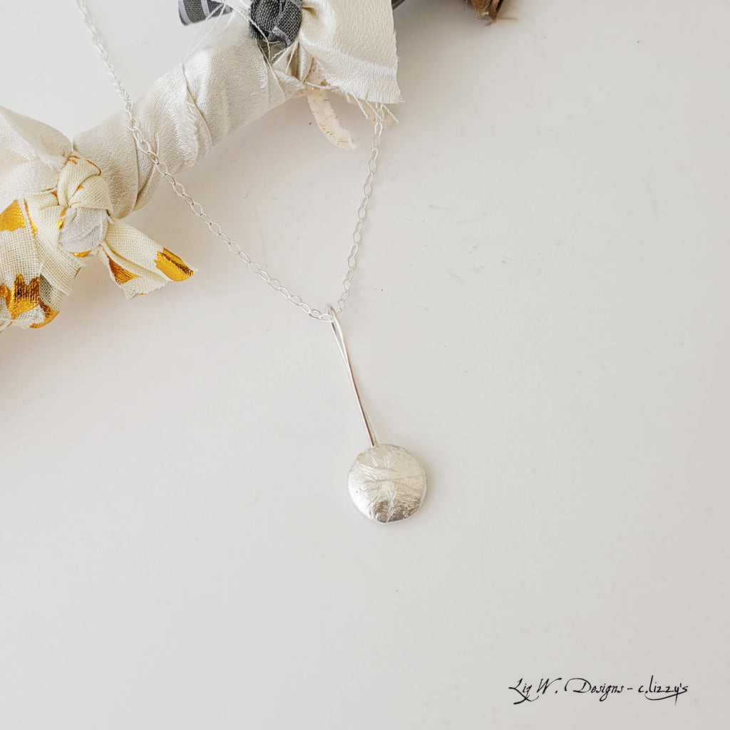 Sterling Stone Drop - Necklace