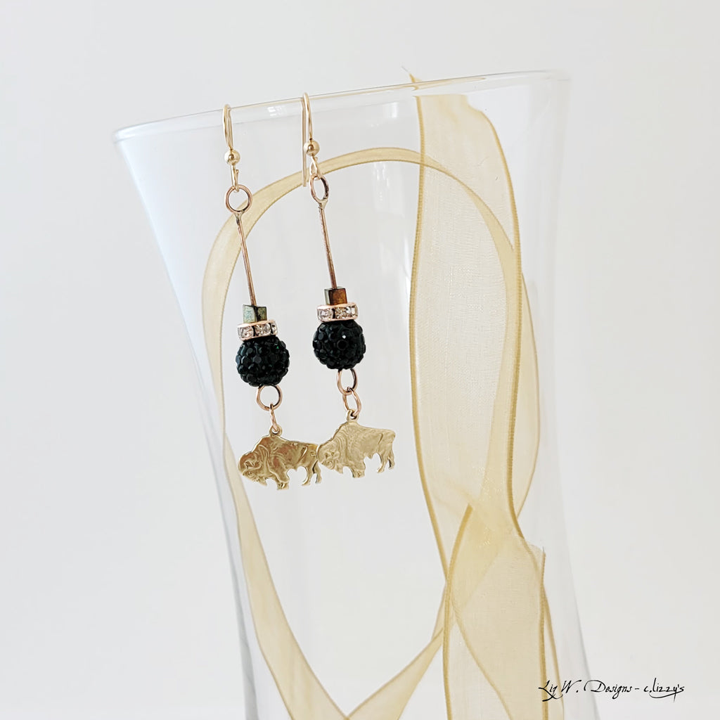 Bison Earrings XIV - The August Drop