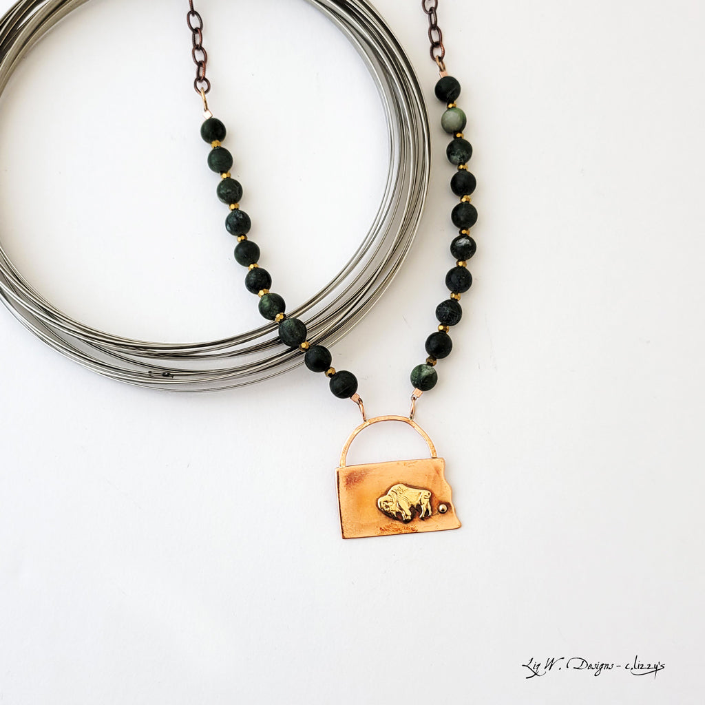 Bison Necklace XVII - The August Drop