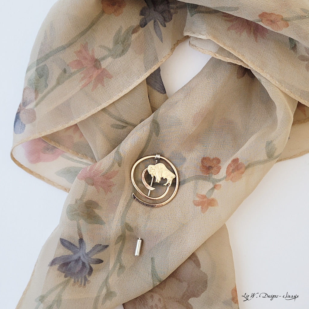 Winner's Circle in Bronze - Scarf or Lapel Pin