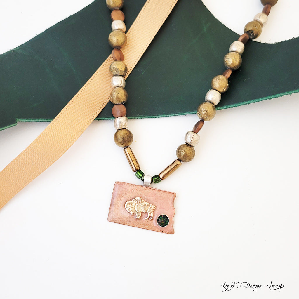The ND Gem of the Prairie - One of a Kind Necklace