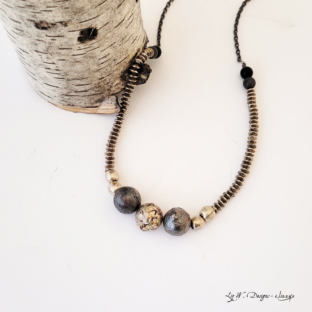Metallic Marvel - One of a Kind - Necklace