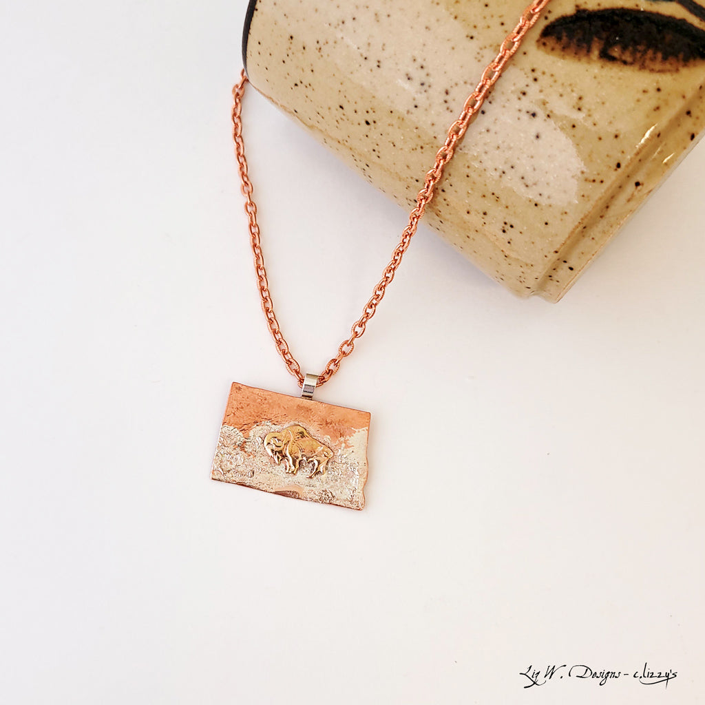 For the Love of the Bison II - Handmade Necklace