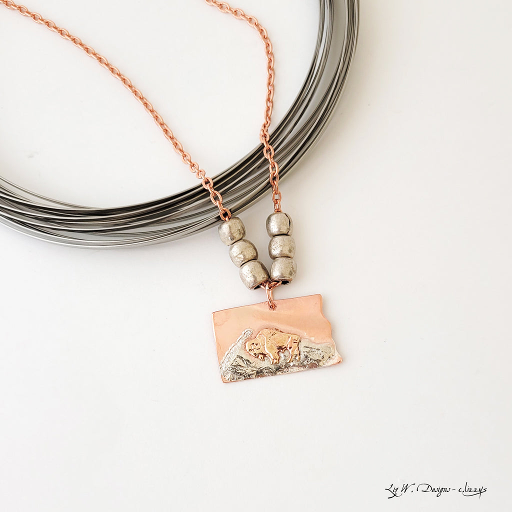 For the Love of the Bison III - Handmade Necklace