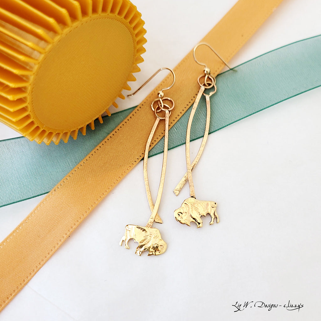 Flying Bison - Earrings