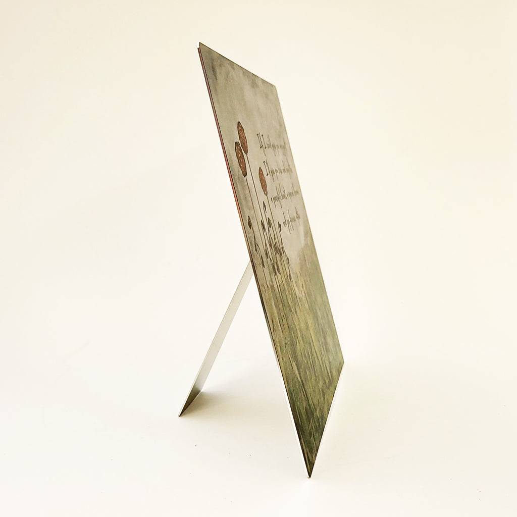 Give You Any Gift - Art Panels in Matte Silver Metal