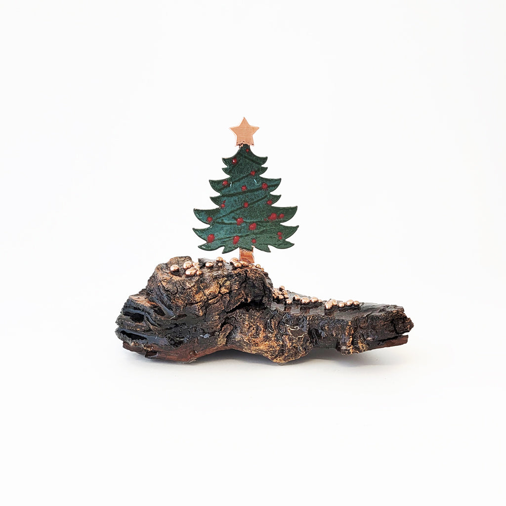 Little Christmas Tree I – Heritage Series Cottonwood and Copper Art