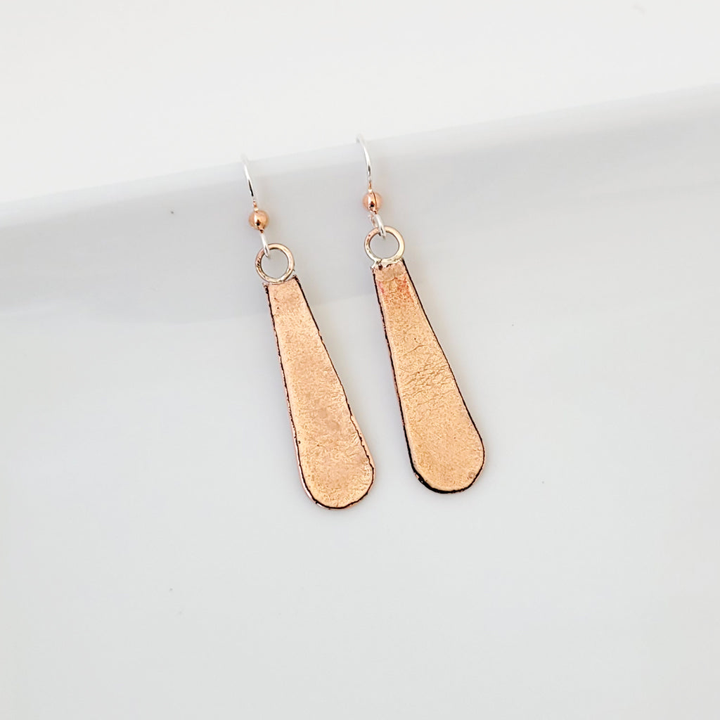 Long Raindrop in Blush - Earrings