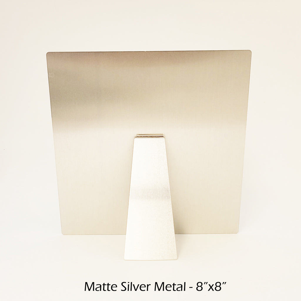 Enjoy the Next Chapter - Art Panels in Matte Silver Metal