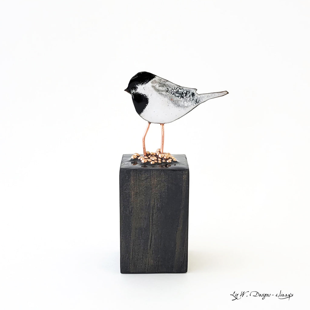 Mini Chickadee - Wood Base