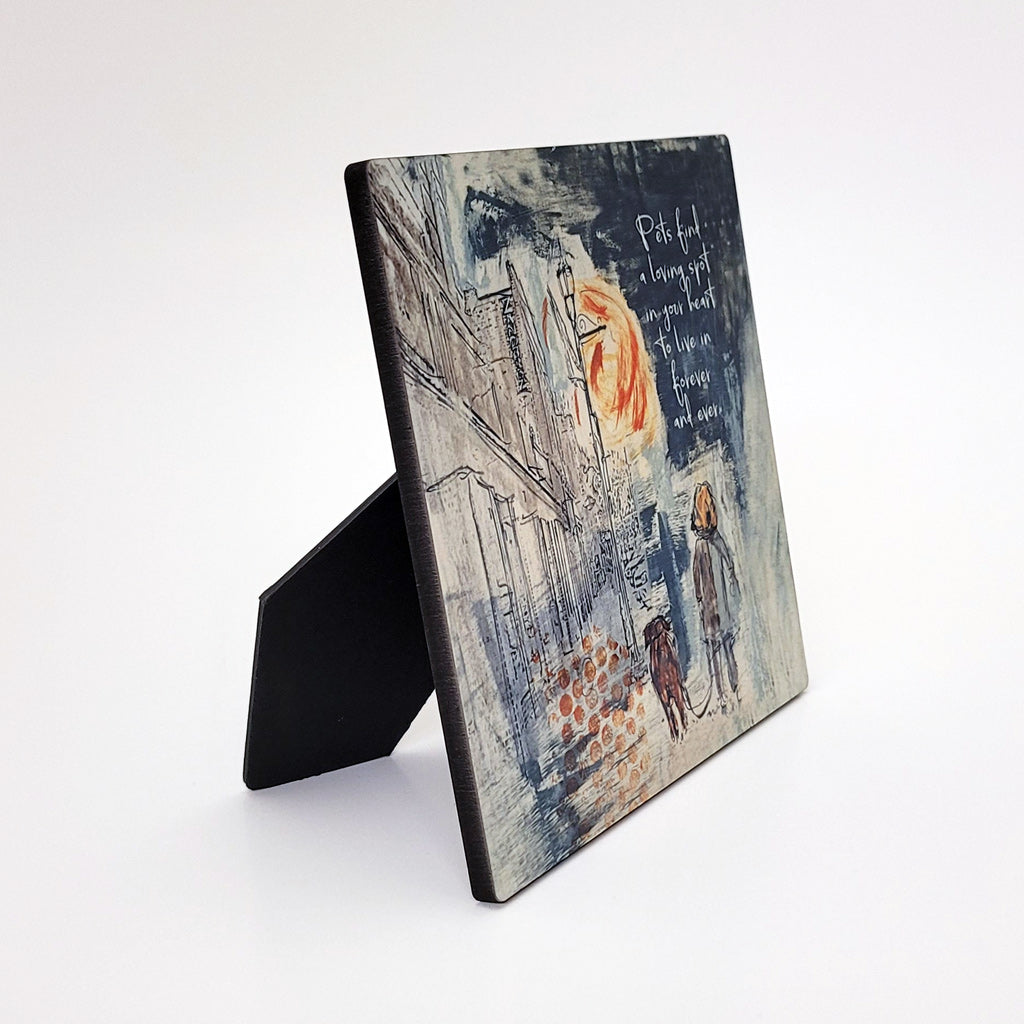 Pets Find a Loving Spot - Art Panels in Polished Hardboard