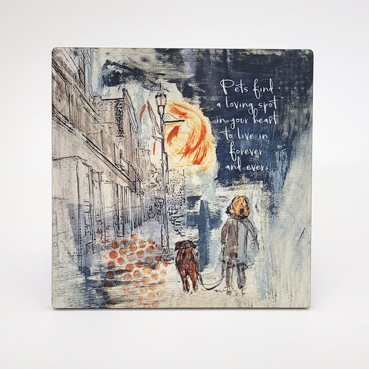 Pets Find a Loving Spot - Art Panels in Polished Hardboard