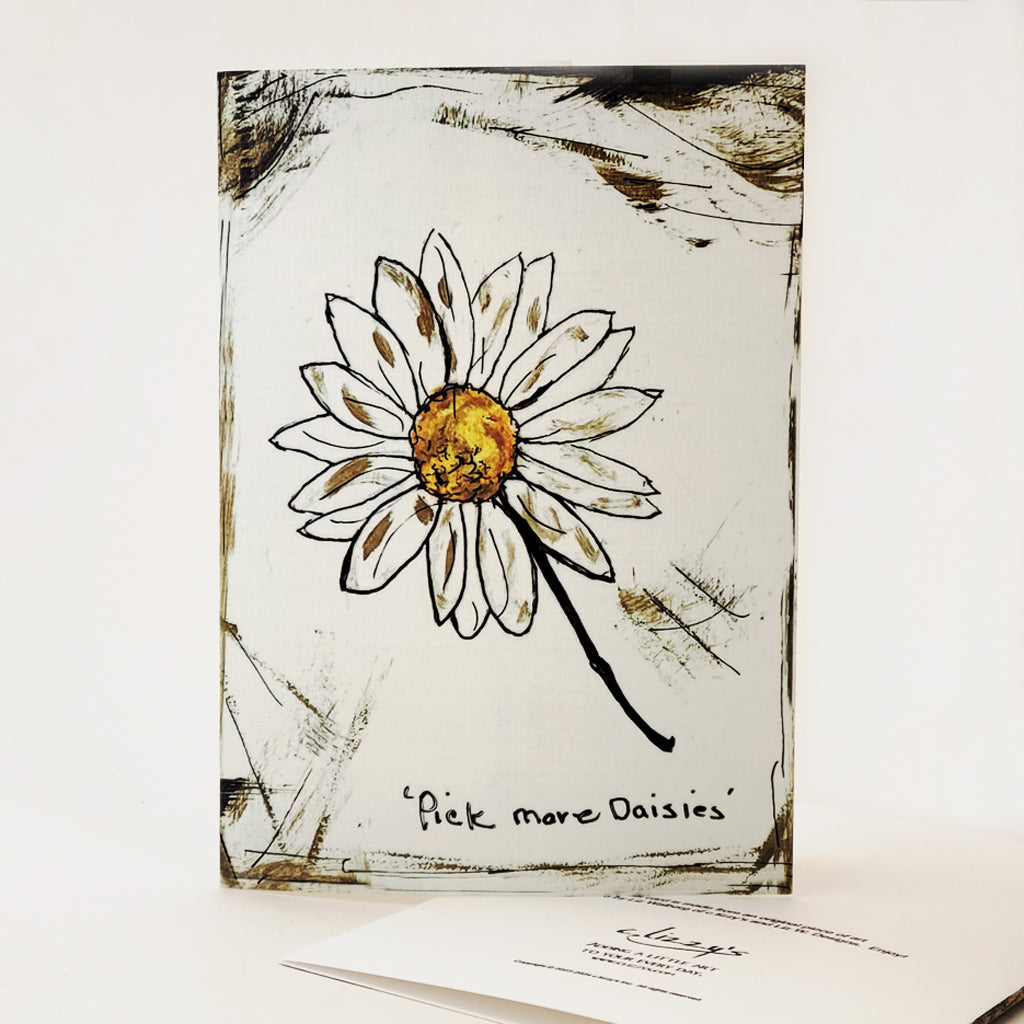 Pick More Daisies - Artful Greeting Card
