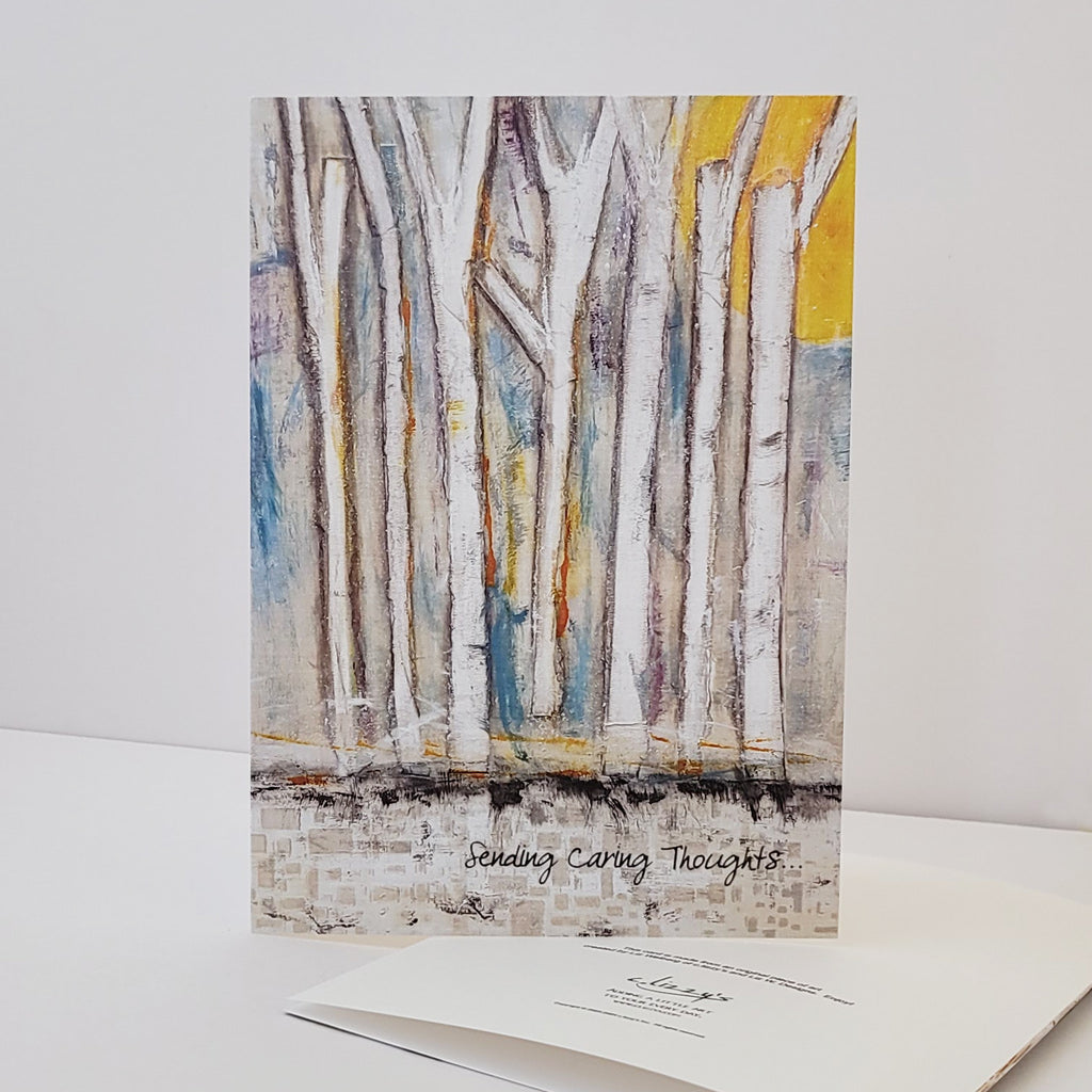 Sending Caring Thoughts - Artful Greeting Card