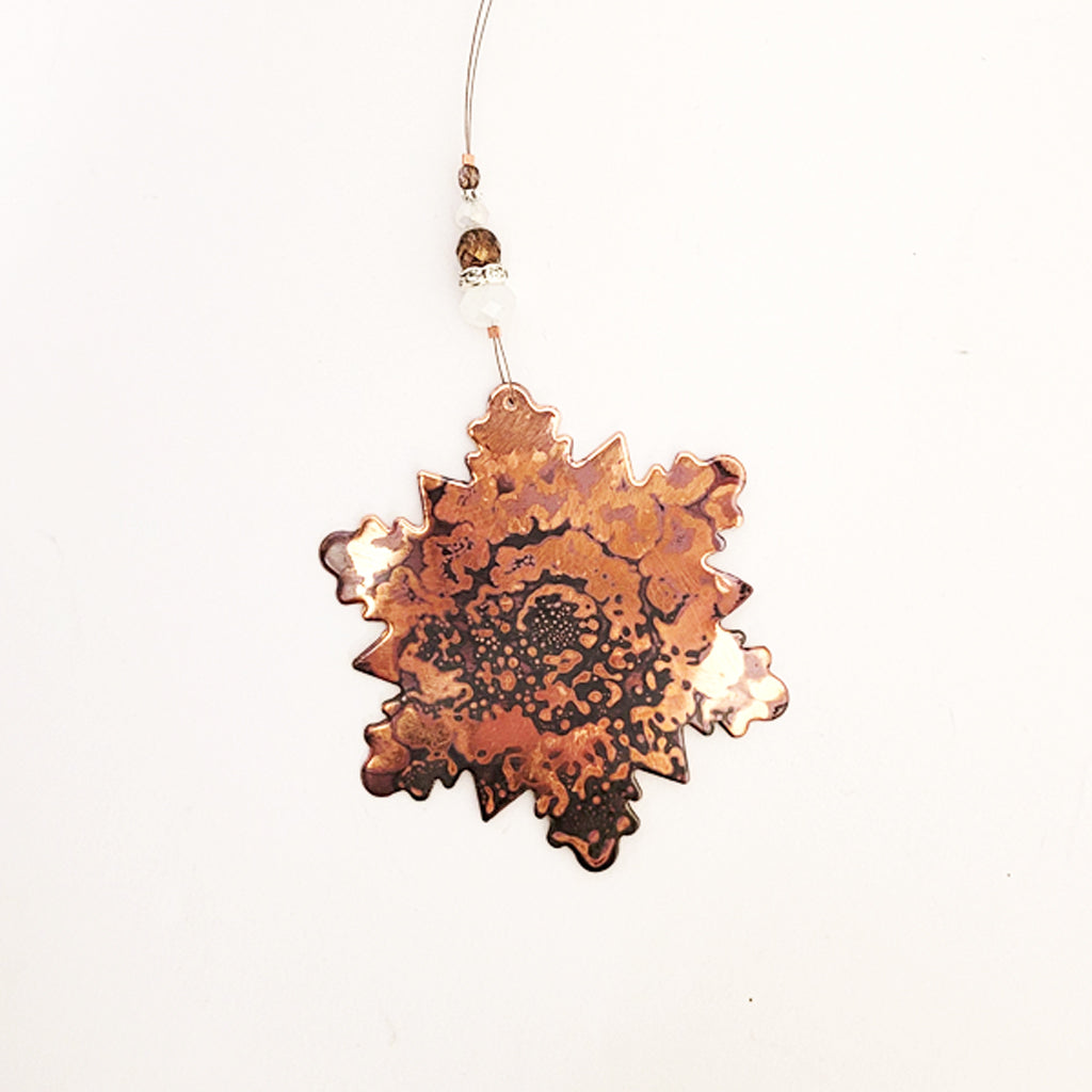 Whisper of Winter - Copper Holiday Ornament