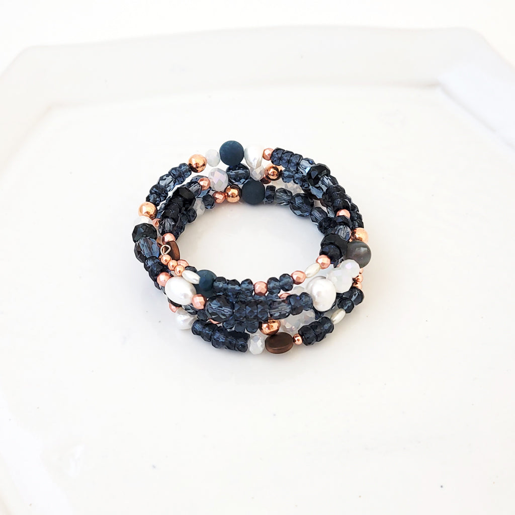 Wrap Arounds in Blues - Bracelet