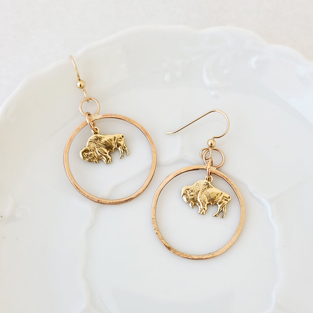 Circle of Pride in Bronze - Earrings