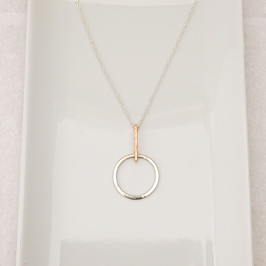 Contempo in Sterling Silver Drop - Necklace