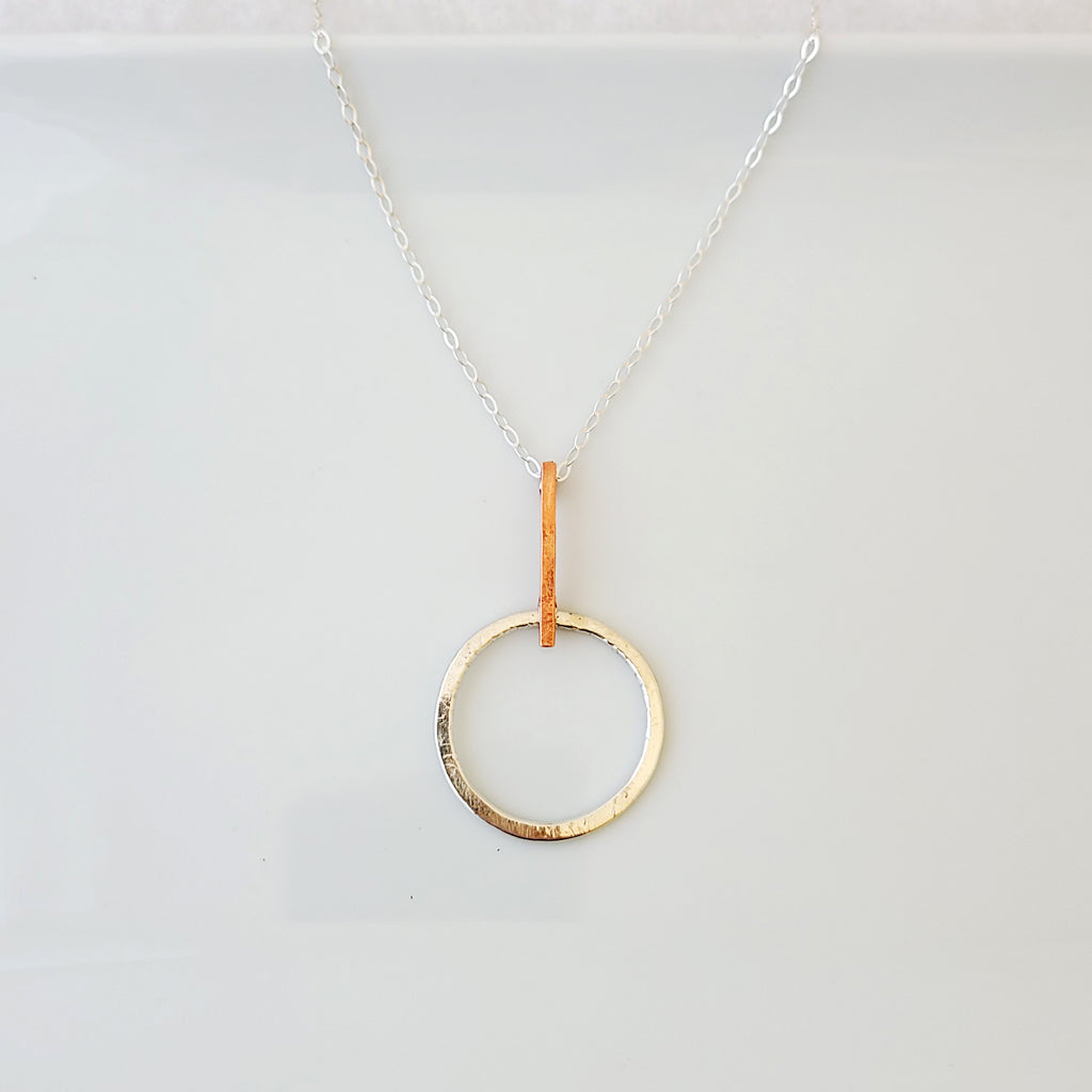 Contempo in Sterling Silver Drop - Necklace
