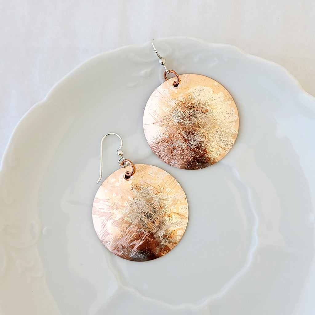 Nature's Layers in Large Circle - Earrings