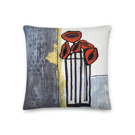 Pops of Red I - Pillow