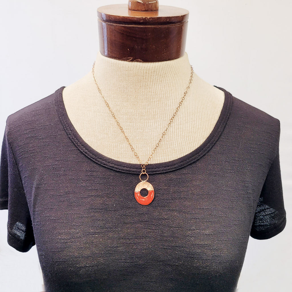 A Dip in Red - Necklace