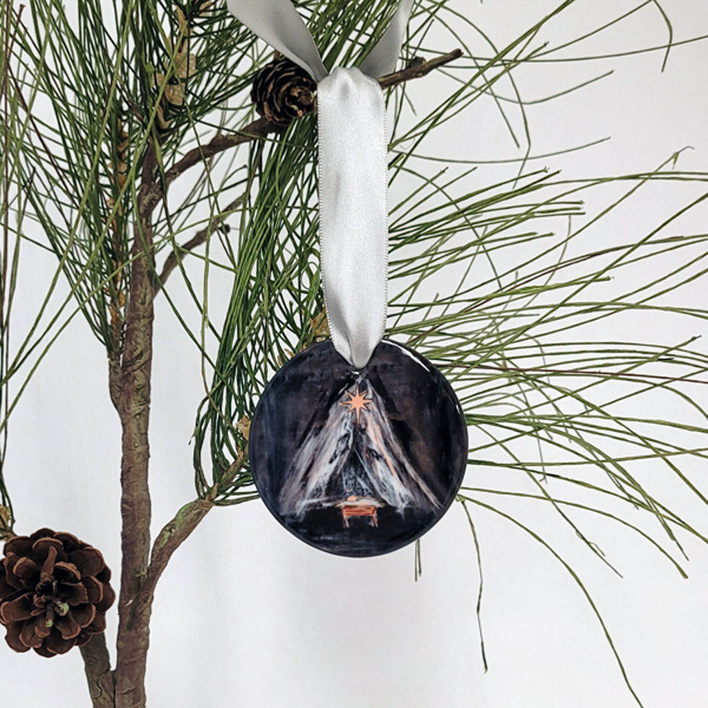 And the Star Shone Down - Holiday Ornament