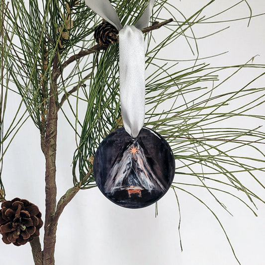 And the Star Shone Down - Holiday Ornament