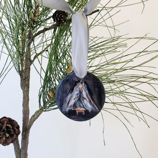 And the Star Shone Down - Holiday Ornament