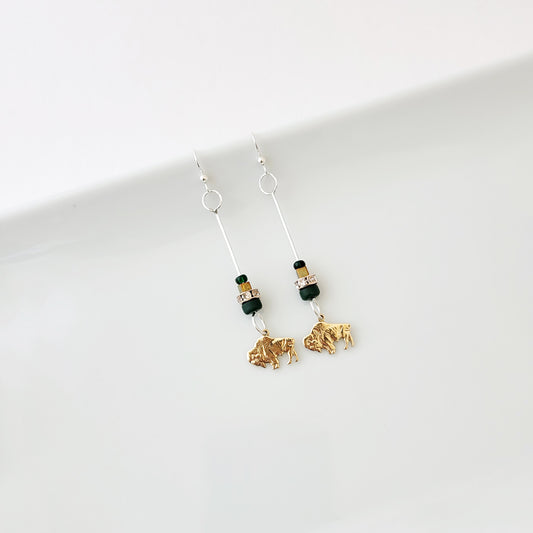 Bison Earrings XII - The August Drop