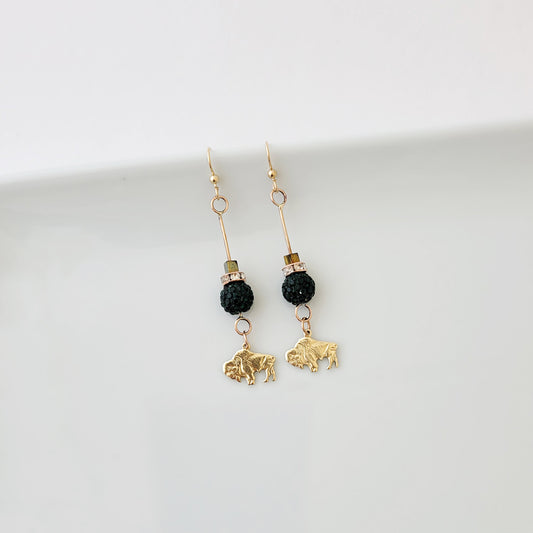 Bison Earrings XIV - The August Drop