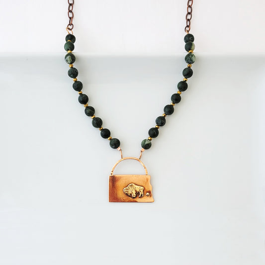 Bison Necklace XVII - The August Drop