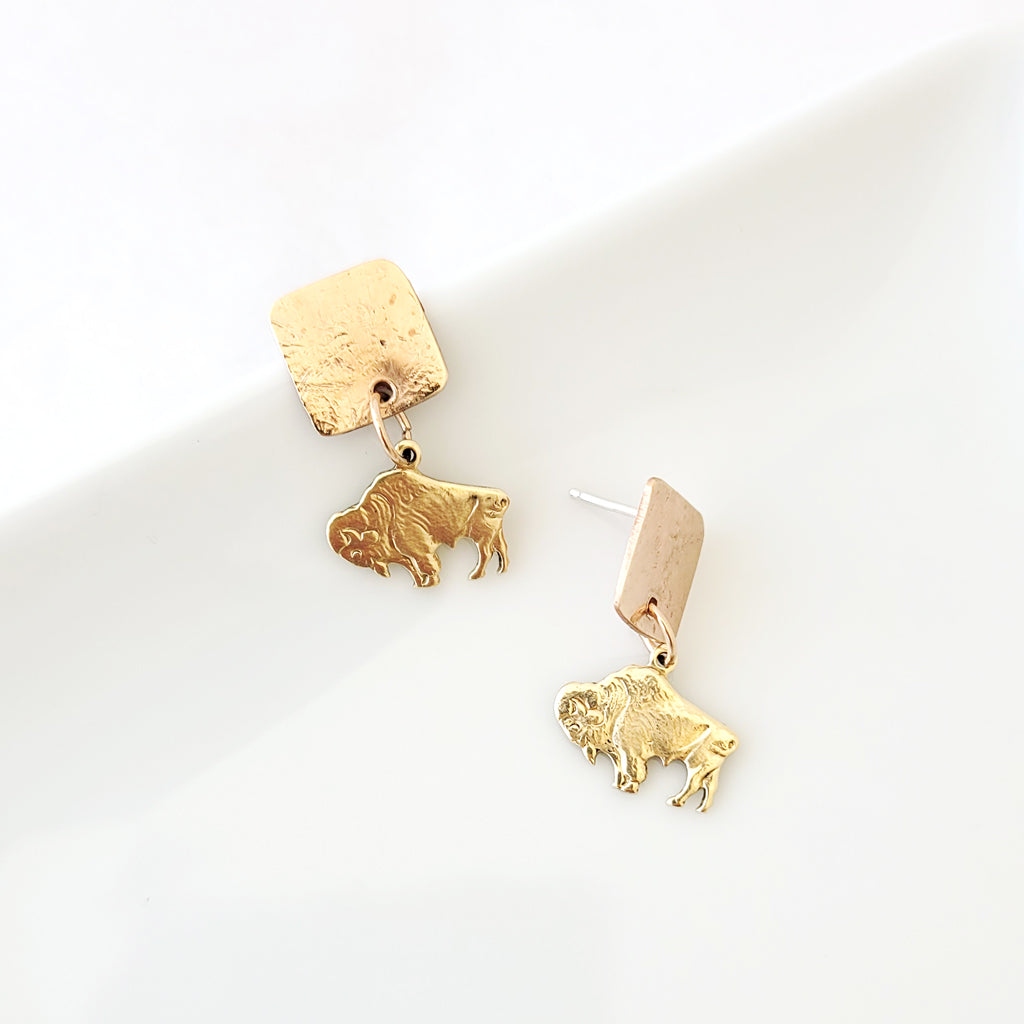 Bison on the Block - Earrings