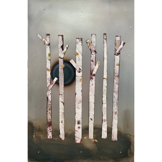 Bits of Green - Mixed Metal Artwork