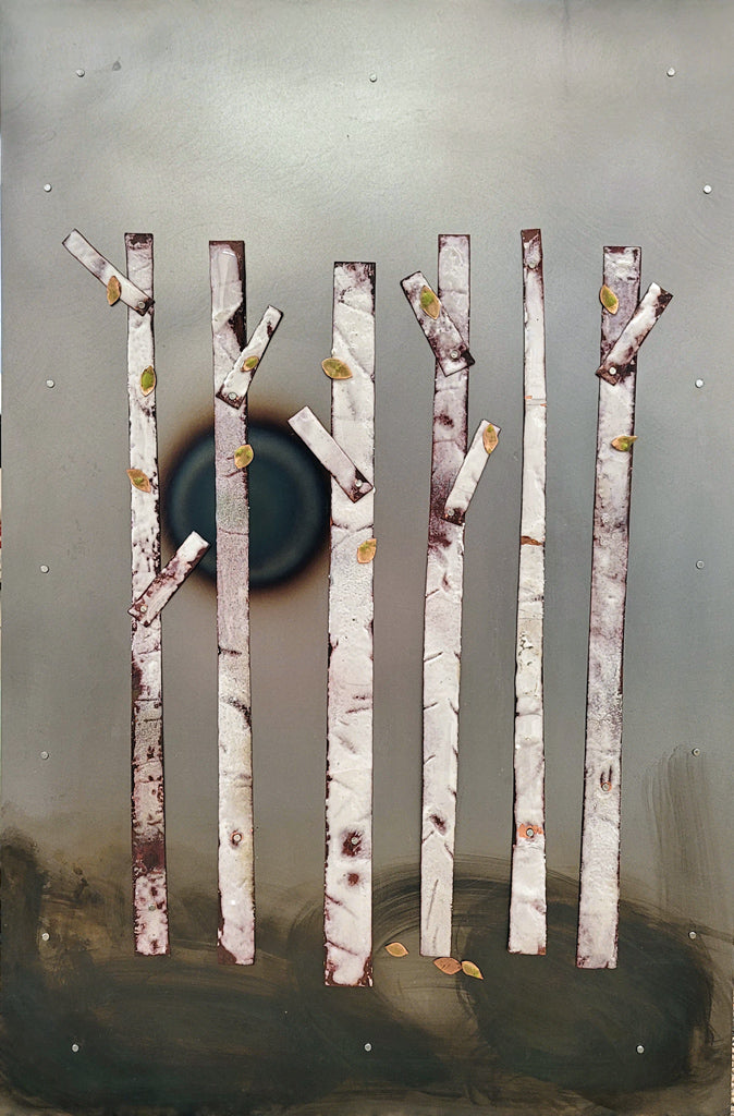 Bits of Green - Mixed Metal Artwork