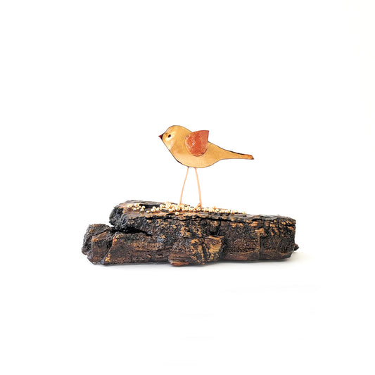 Blush Birdie on Its Perch I - Heritage Series