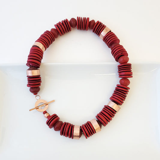 Captivate in Red Coconut - Necklace