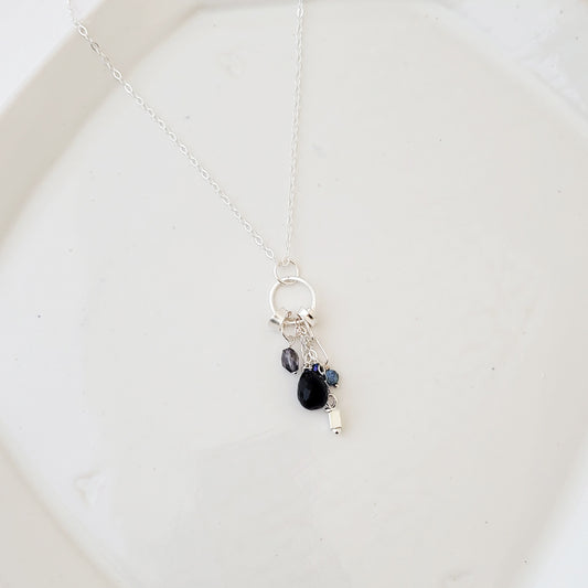 Cascade in Blues - Handmade Sterling & Gemstone Necklace