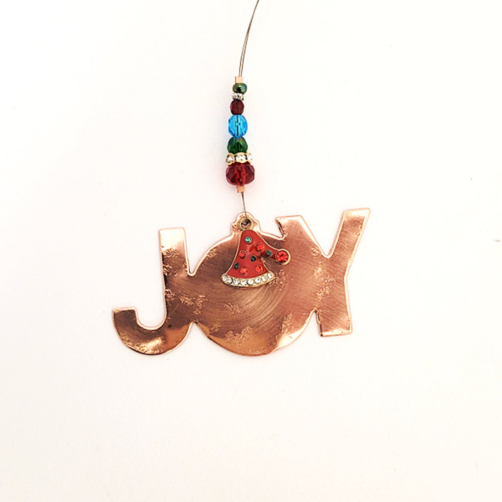 Cheerful Joy - Copper Holiday Ornament