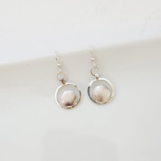 Circle Within in Sterling - Earrings