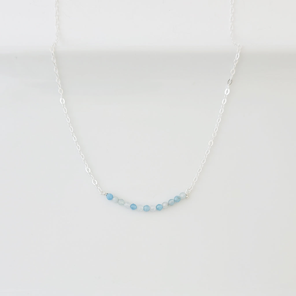 Classic Arc in Aquamarine - Necklace