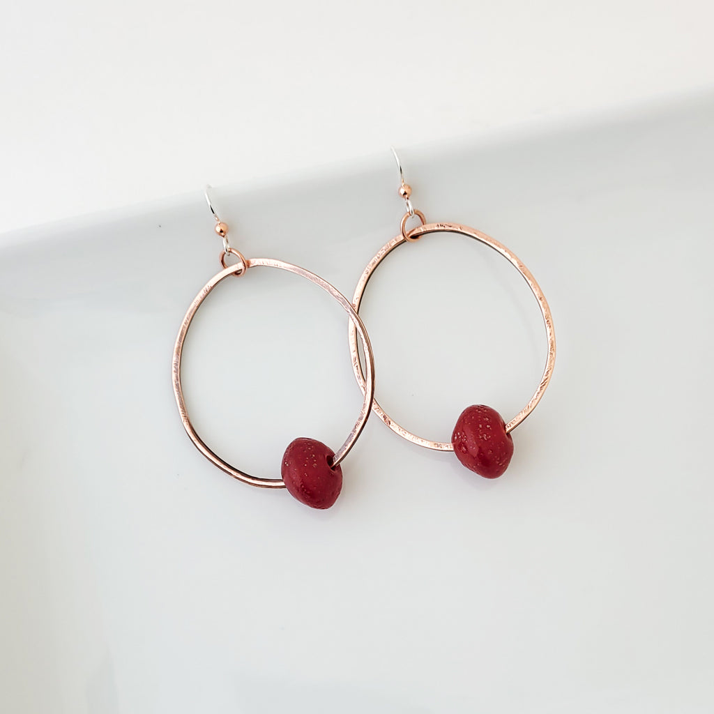 Color Drop in Red - Earrings