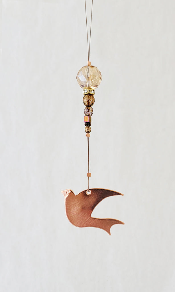 Copper Dove - Hanging Piece or as Ornament