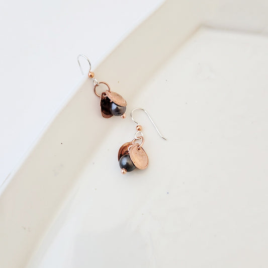 Copper Seedlings - Handmade Copper Earrings