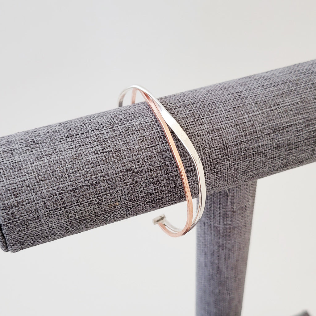 Copper and Sterling Twist I - Bracelet