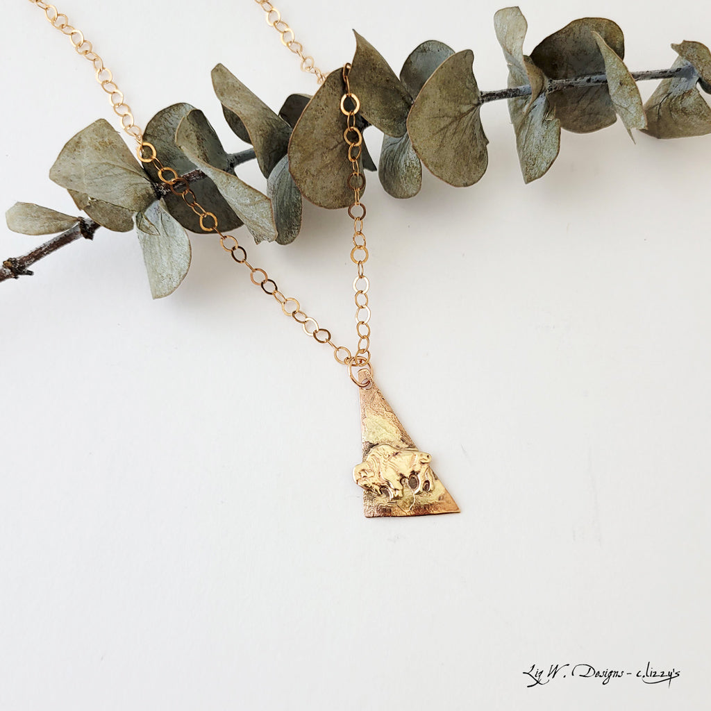 Bison Necklace I - The August Drop